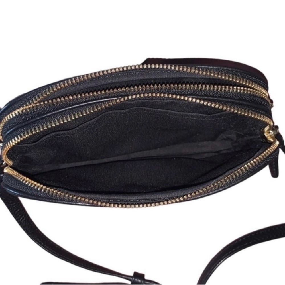 NWOT Coach Black Pebble Leather Crossbody Bag - Picture 6 of 9